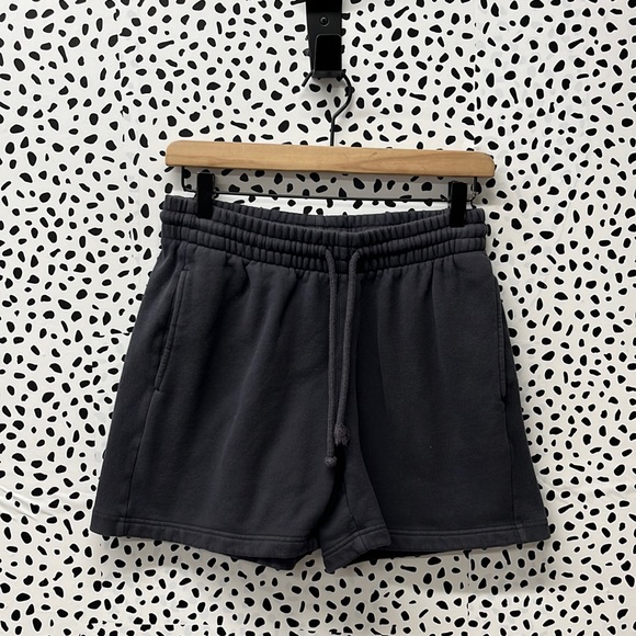 Aritzia Pants - Tna Cozy Fleece Charcoal Gray Shorts